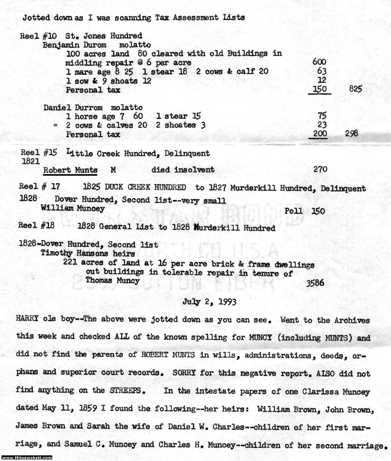 Mitsawokett A 17th Century Native American Community in Central Delaware